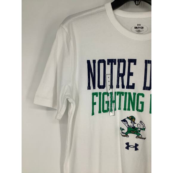 Under Armour Men's Small Notre Dame Fighting Irish Short Sleeve T Shirt N3-43 - Picture 2 of 6